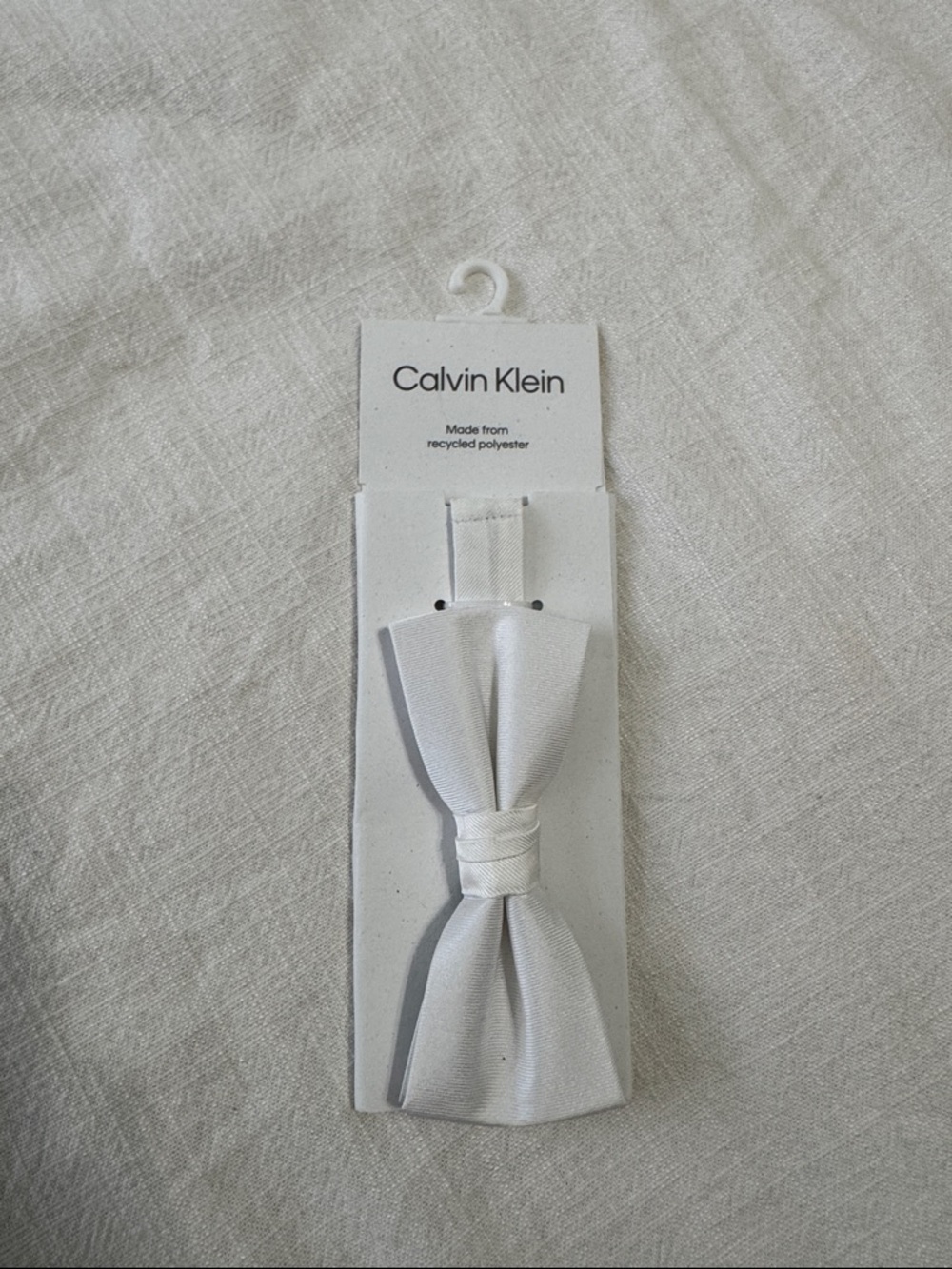 Calvin Klein White Bow Tie
